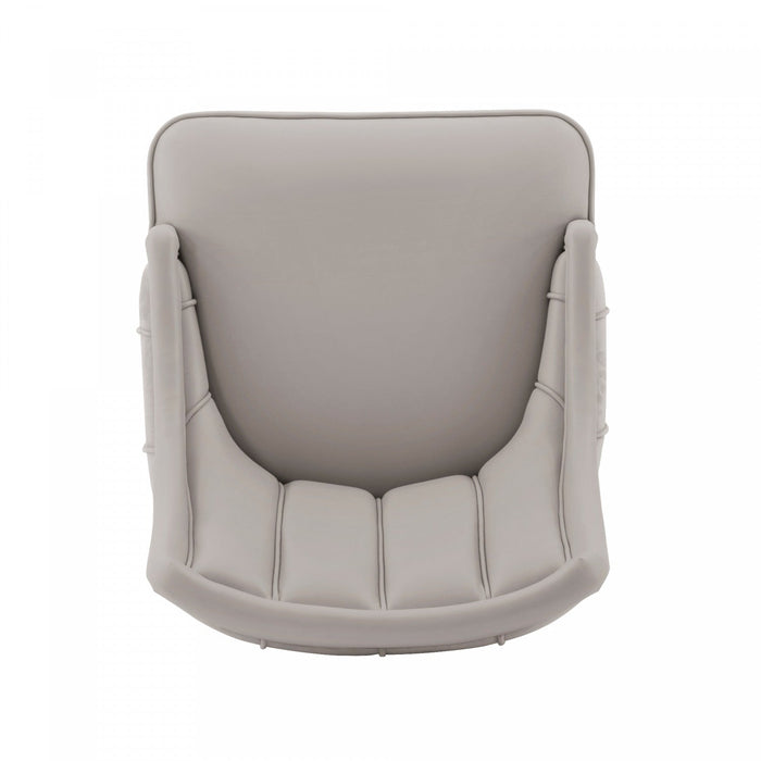 Eda Modern Wood Upholstered Dining Chair in Light Gray - Set of 2 
