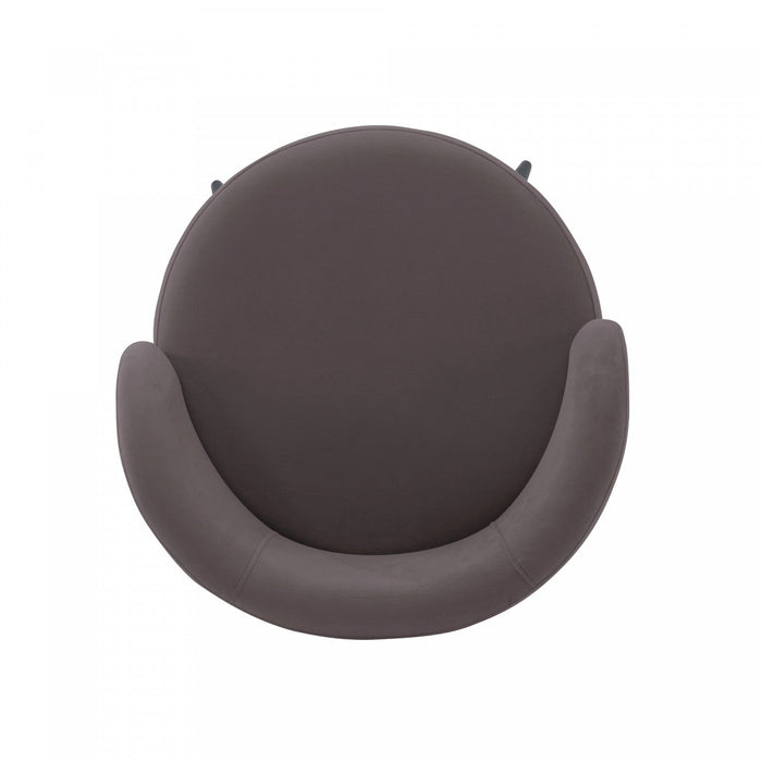 Kaya Modern Wood Velvet Dining Chair in Gray - Set of 2 