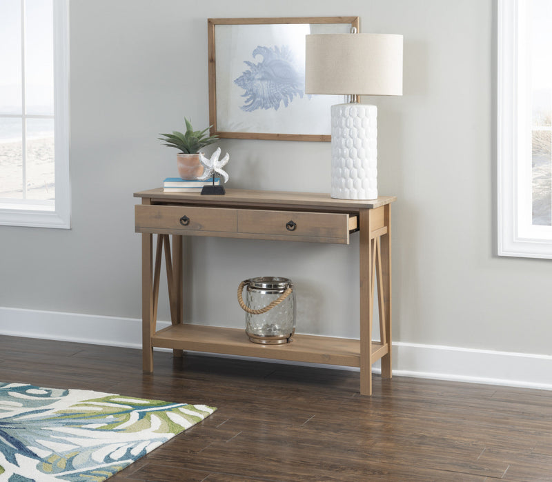 Titian Console Sofa Table - Driftwood