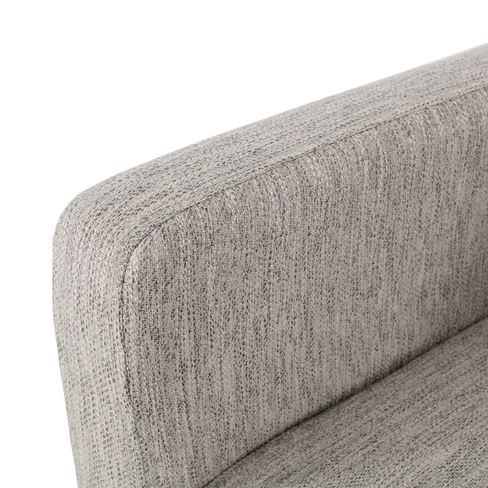 Griffith 26\" Seat Height Counter Stool With Upholstered Fabric And Solid Wood Legs - Light Grey 