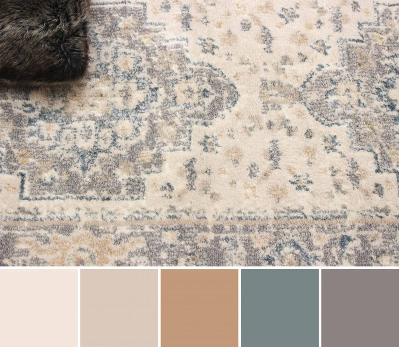 Bijara Blue Runner Area Rug - 2'8\" X 8'2\" 