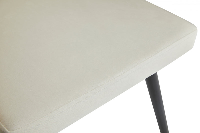 Hildy Accent Dining Arm Chair, Beige Velvet (set of 2) 