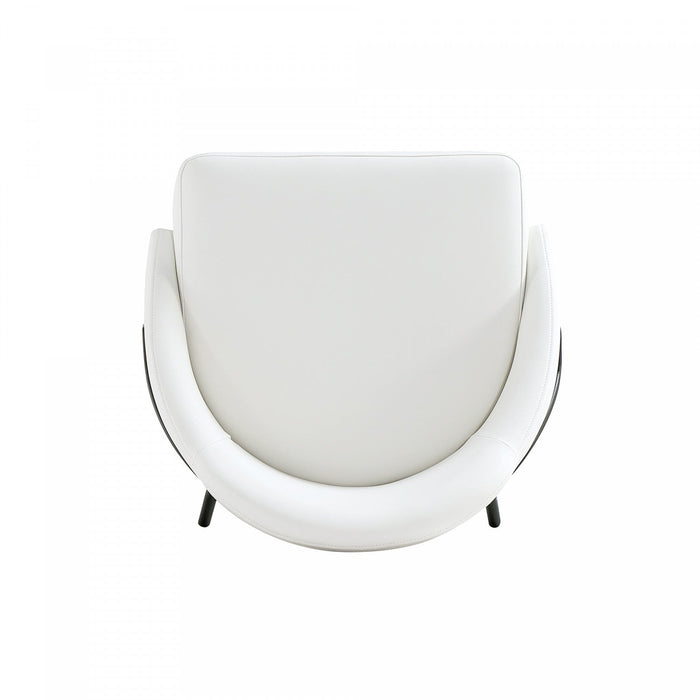 Gracie Modern Metal Upholstered Counter Stool in White and Black Bar Stool 
