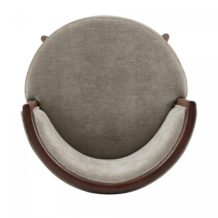 Evalyn Modern Wood Upholstered Counter Stool in Dove 