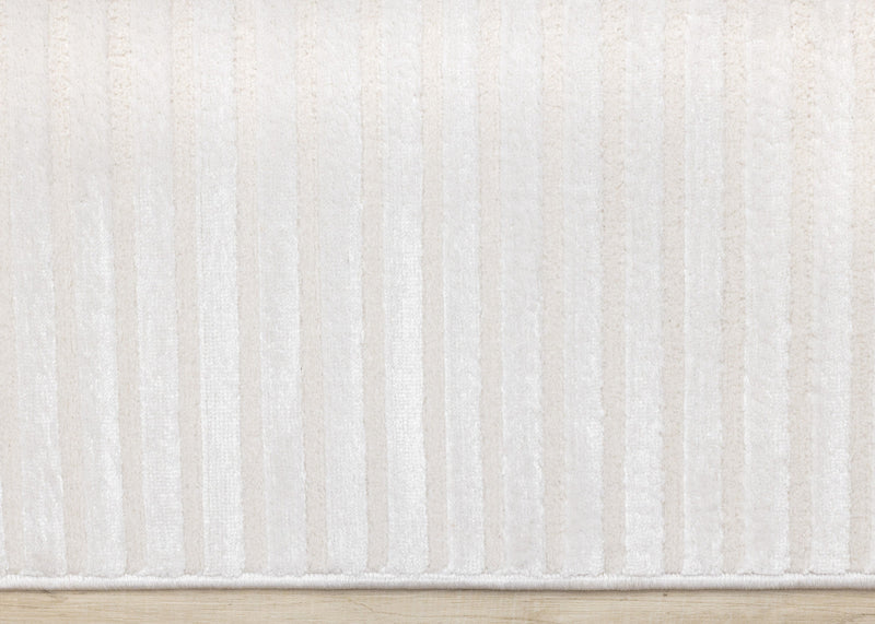 Leonardo White Grey Modern Lines Area Rug - 7'10\" x 10'6\"