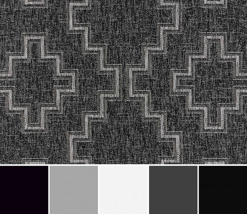 Esina Transitional 8'0\" x 10'0\" Area Rug in Black Indoor Area  Rug 