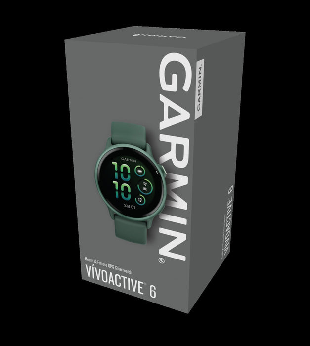 Garmin Vivoactive 6 Jasper Green Training Smartwatch - Performance Wearable, Garmin Coach, Strength HIIT, Mobility Exercises, Wheelchair Workouts