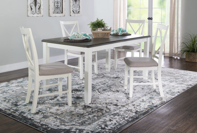 Jane Fabric Grey Dining Chair - Set of 2