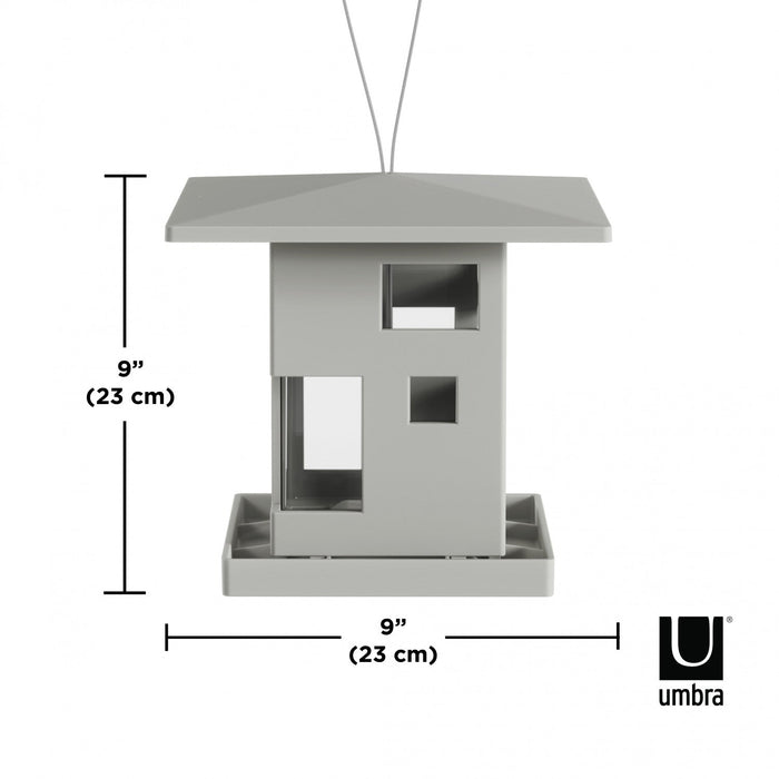 Umbra Bird House Feeder - Grey