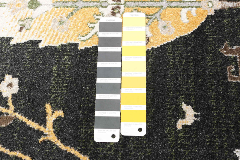 Pine Black Machine Washable Area Rug - 5'0\" x 7'0\"