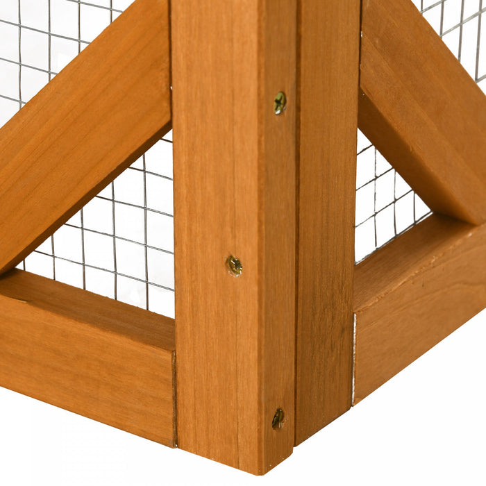 Pawhut Cat Cage Indoor Catio Outdoor Cat Enclosure Pet House Small Animal Hutch For Rabbit, Kitten, 