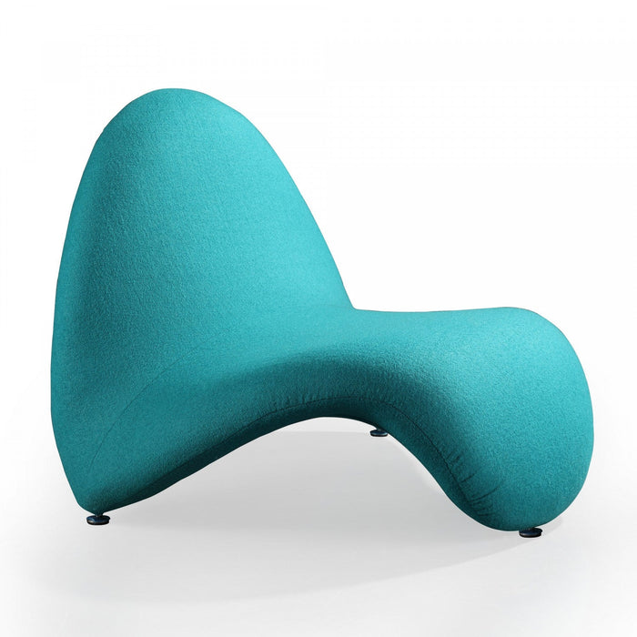 MoMa Modern 1-Piece Accent Chair in Purple, Teal and Yellow 