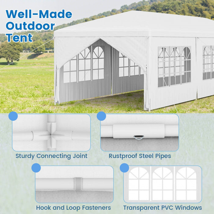 Costway 10' X 30' Outdoor Wedding Party Event Tent Gazebo Canopy