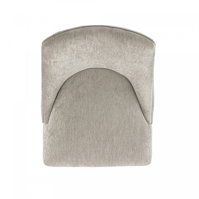 Beever Modern Wood Chenille Dining Chair in Taupe - Set of 2 