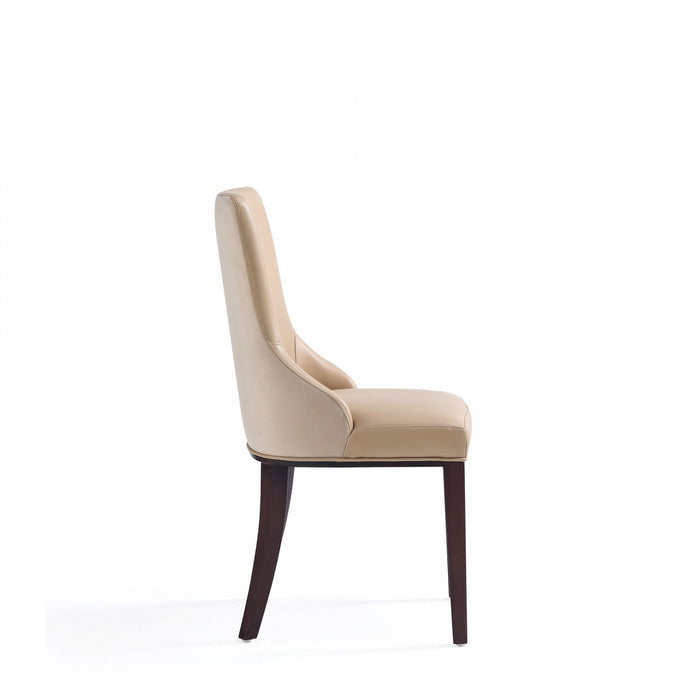 Shubert Modern 8-Piece Dining Chair Set in Tan 