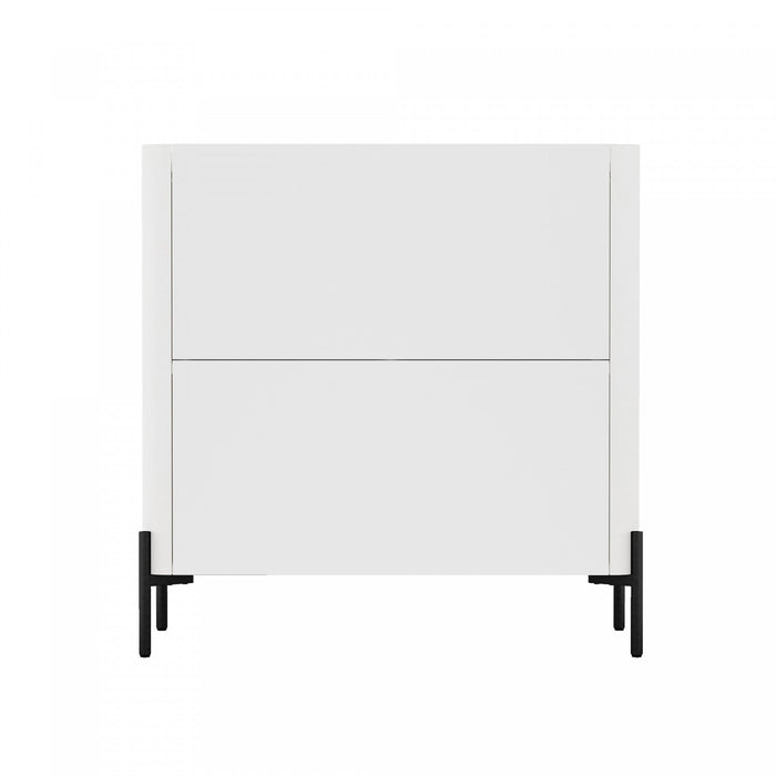 Abbey Modern 32\" Accent Cabinet in White 