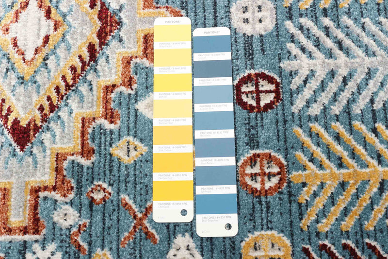 Gypsy Blue Machine Washable Area Rug - 6'0\" x 9'0\"