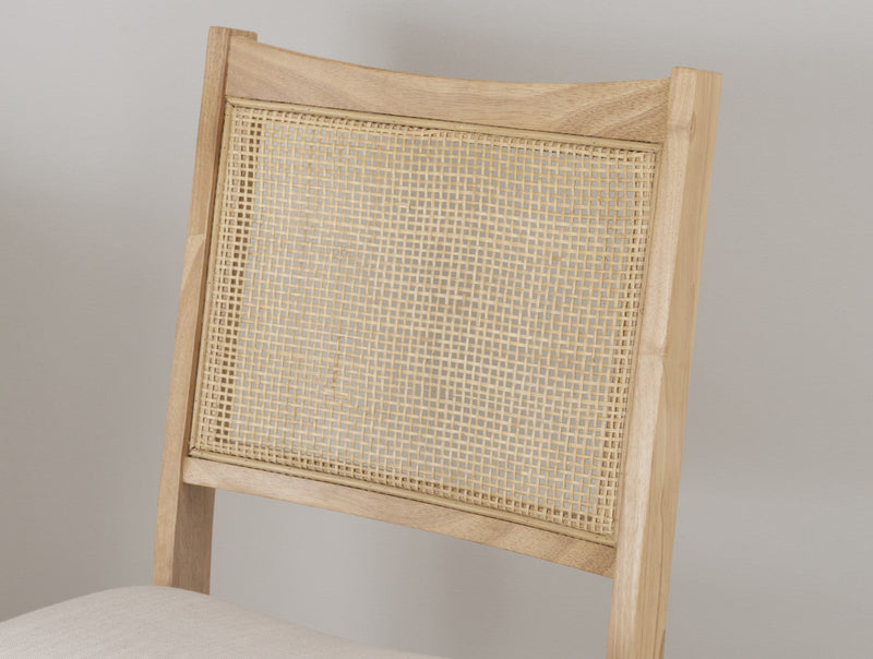 Bauer Fabric Cane Folding Dining Chair - Natural