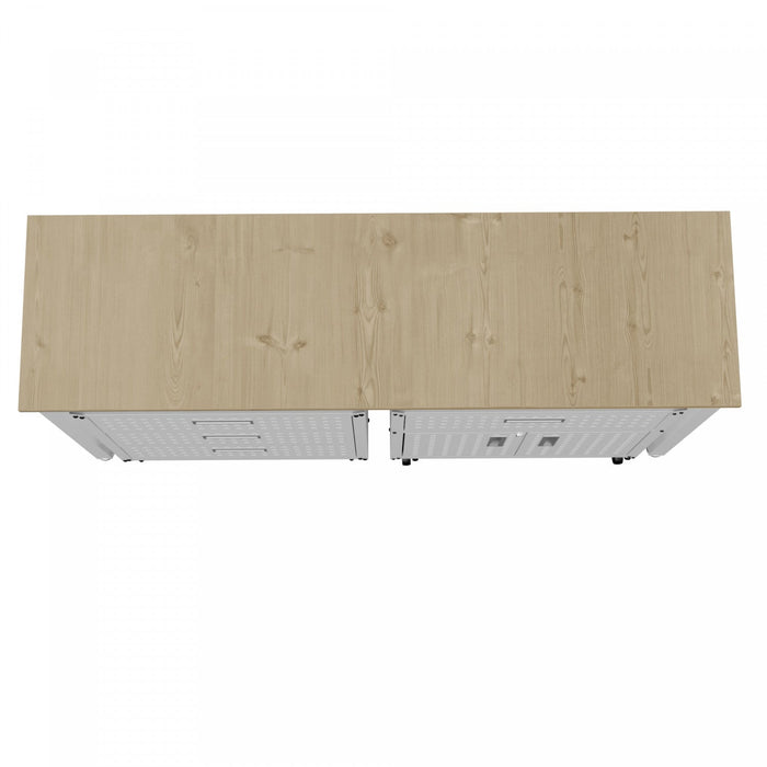 Fortress Modern 3-Piece Garage Set in White Garage Storage 