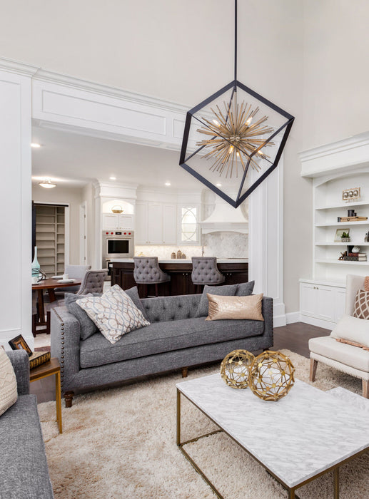 Sunburst  8-Light Chandelier 