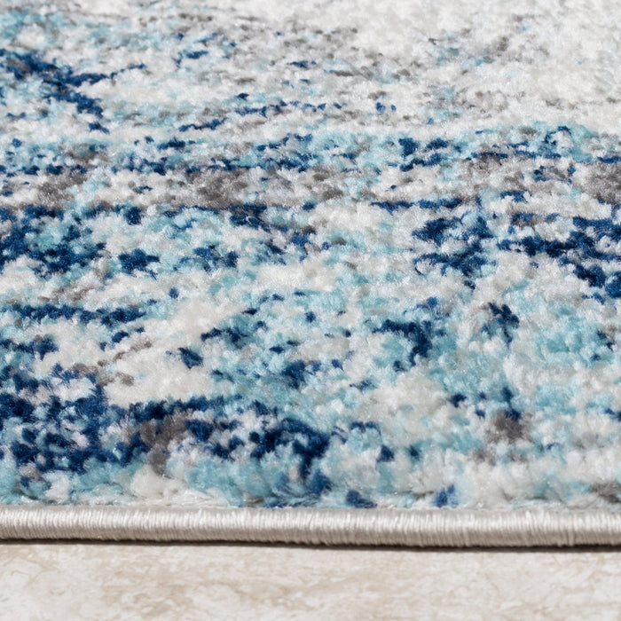 Roma Diamond Blue 4x6 Area Rug 