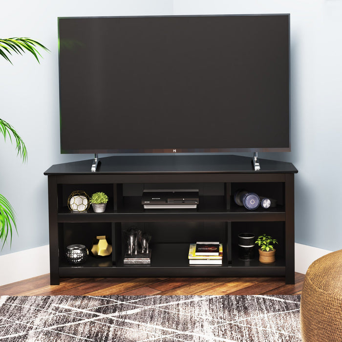 Vasari Corner Flat Panel Plasma and LCD TV Console - Black