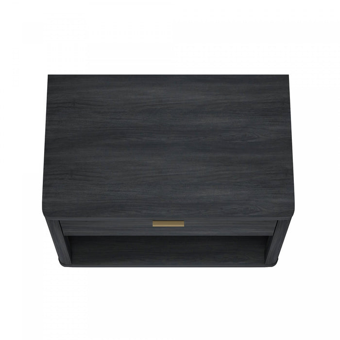 Evelyn Modern 32\" Nightstand in Charcoal Gray (1-Drawer) 