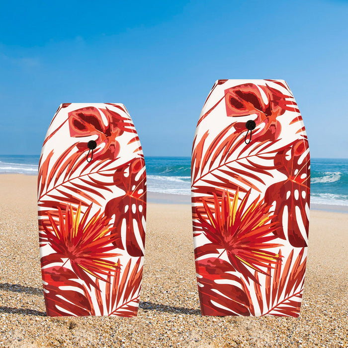 Costway 41" Bodyboard Lightweight Surfboard W/wrist Leash Fin Eps Core For Kids & Adults