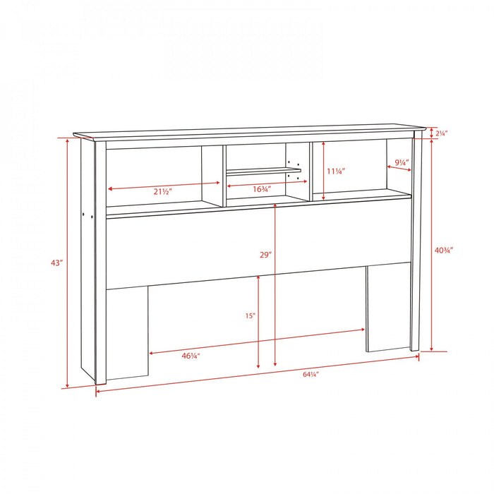Full/Queen Headboard - Drifted Grey