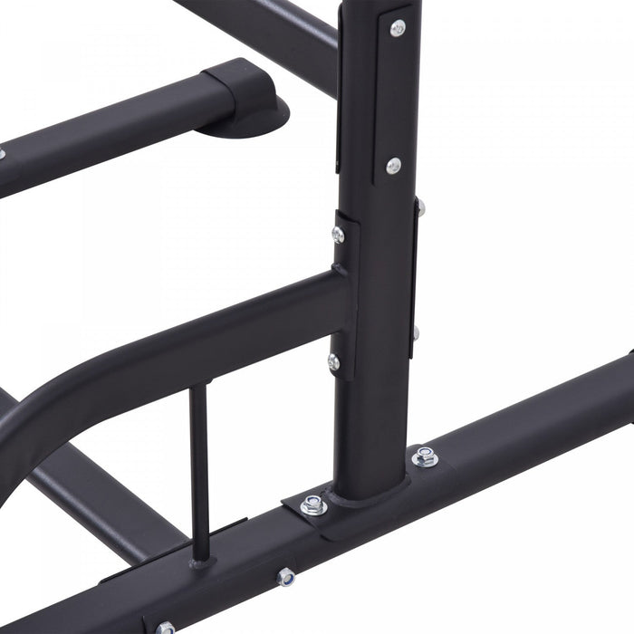 Soozier Adjustable Power Tower With Pull Up And Dip Bar, Home Gym Workout