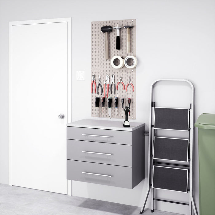 Hangups 3-Drawer Base Storage Cabinet - Light Grey