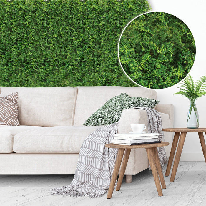 Artificial Mix Fern 20\"x 20\" Foliage Panel 4 Pieces 