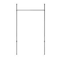 Umbra Anywhere Matte Black Expandable Curtain Rod and Room Divider - 36