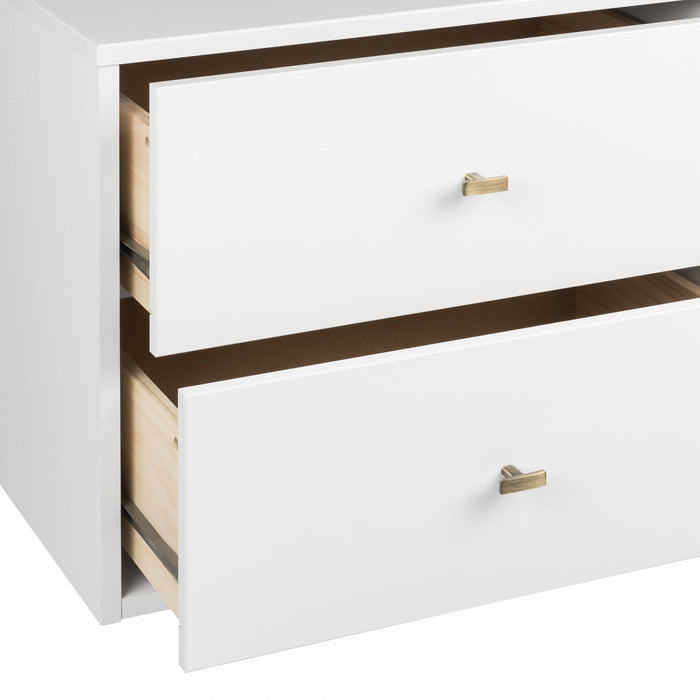 Floating 4-Drawer Dresser - White