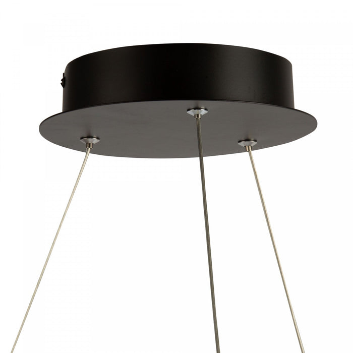 Gemini 32 W LED Black Nickel Flush Mount 