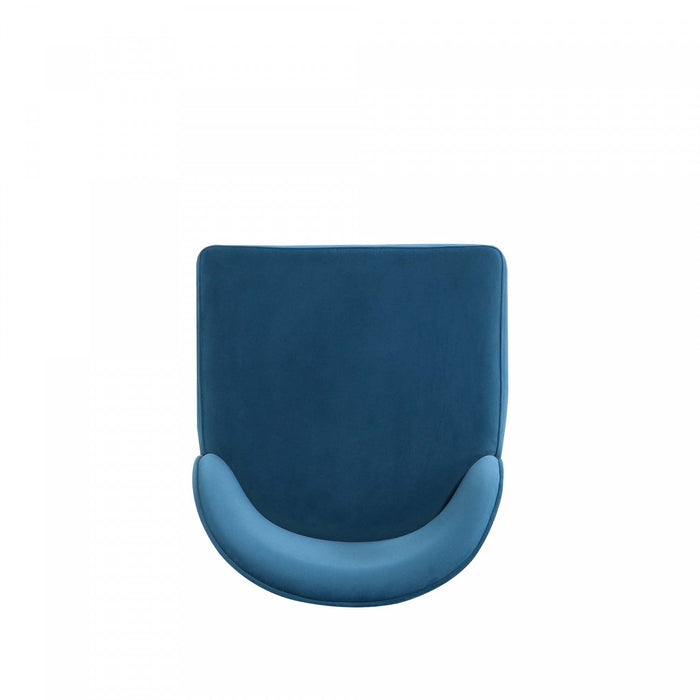 Hillman Modern Wood Upholstered Dining Chair in Blue - Set of 4 