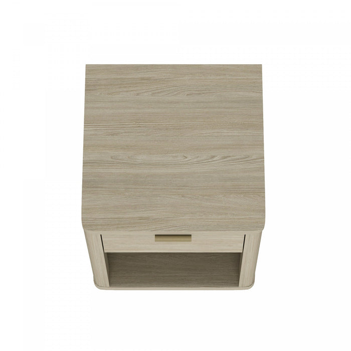 Evelyn Modern 20\" Nightstand in Natural (1-Drawer) 
