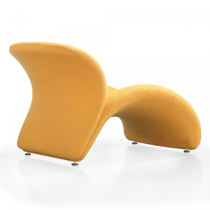 Rosebud Modern 1-Piece Accent Chair in Fuchsia, Red and Yellow 