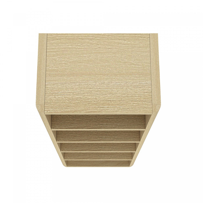 Rivington Modern 28\" Open Bookcase in Natural Oak 