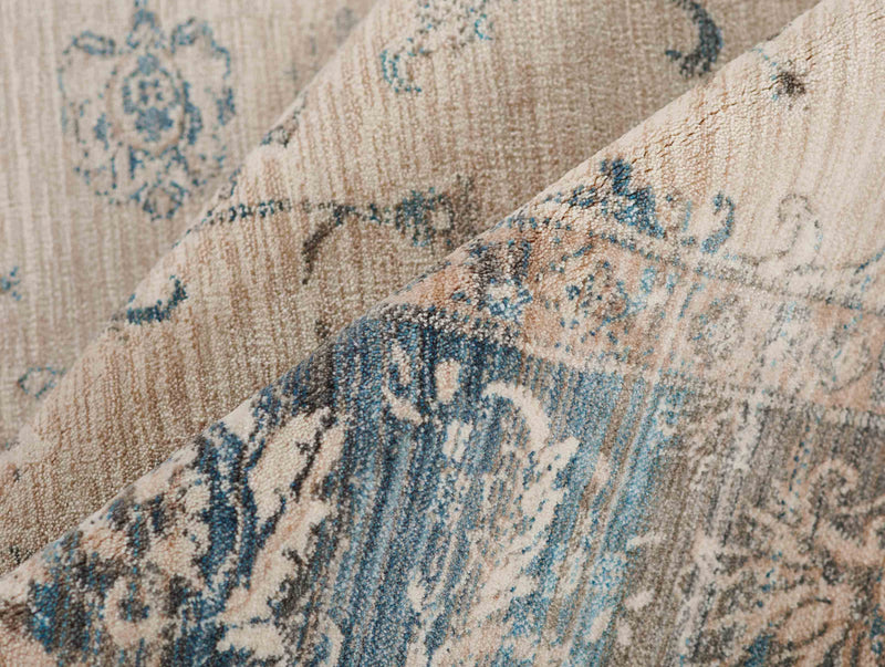 Monet Traditional 2'6\" x 8'0\" Runner Rug in Blue Indoor Area Rug 