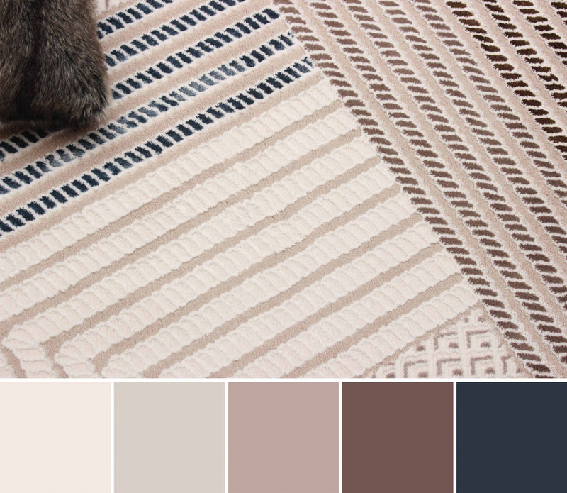 Bentley Ivory Area Rug - 5'0\" X 8'0\"  
