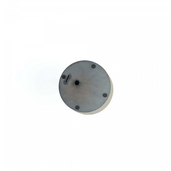 Alondra Modern Glam Sintered Stone Top End Table in Black 