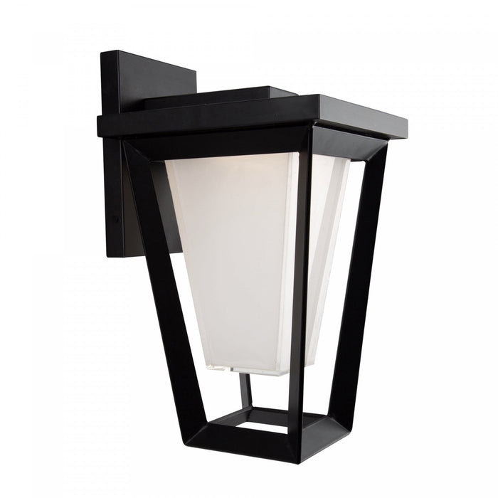 Waterbury Black 15 W LED Outdoor Wall Light 