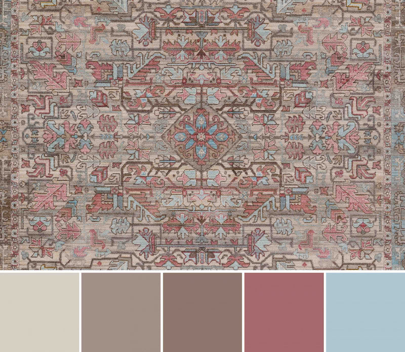 Bettina Traditional 9'0\" x Area Rug in Multi Indoor Area Rug 