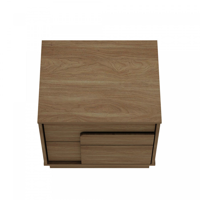Horizon Modern 22\" Nightstand in Maple (2-Drawer) - Set of 2 