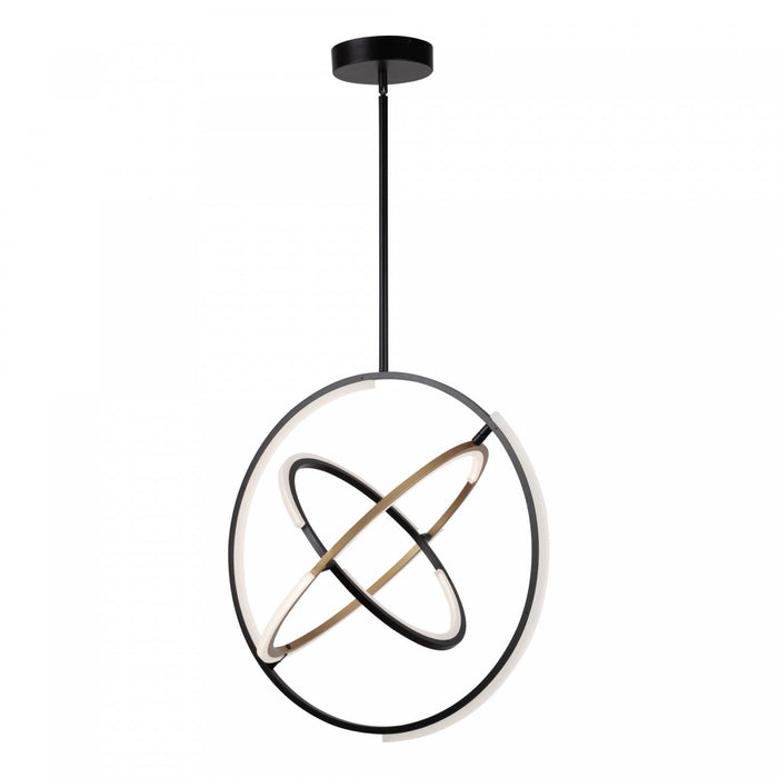 Trilogy Black & Brass Integrated LED Pendant II