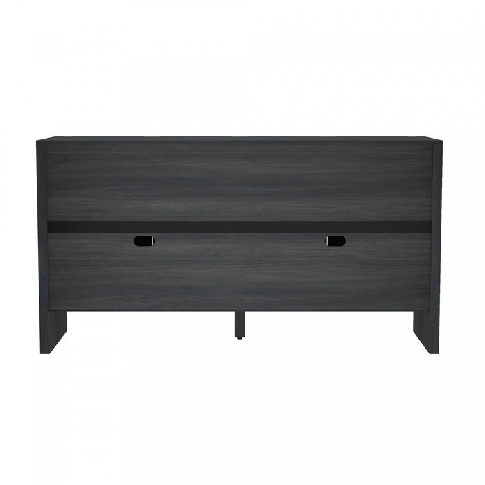 Linda Modern 60\" Sideboard in Charcoal Gray Buffet 