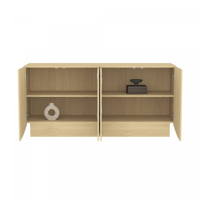 Ardea Contemporary 60\" Sideboard in Natural Oak Buffet 