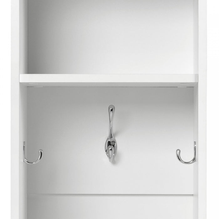 Narrow Entryway Organizer - White