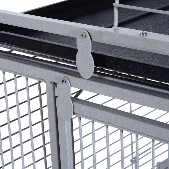 Pawhut 63.5\" Bird Cage For Cockatiels, Conure, African Greys, Porcupines, Indian Ringnecks, Parrot C